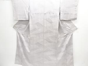 草葉模様織り出し一つ紋色無地着物